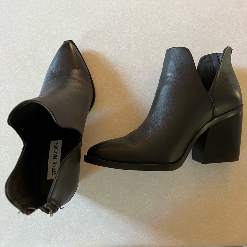 Steve Madden Black Ankle Bootie